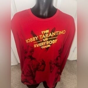 Men’s pre own size M  Logic concert tour shirt Bobby Tarantino vs Everybody red
